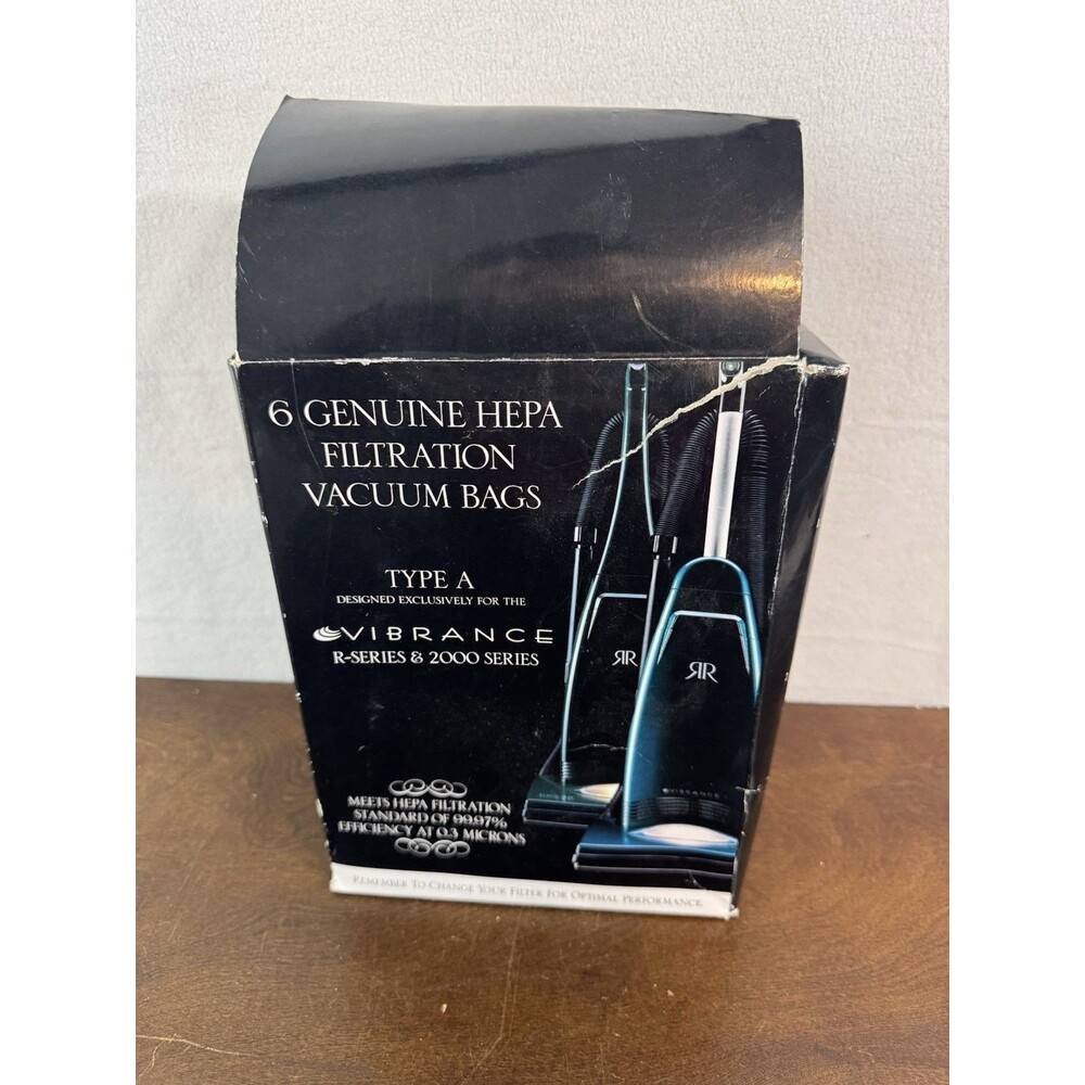 Vibrance Type A Genuine HEPA Vacuum Bags – R-Series & 2000 – 5 Pack